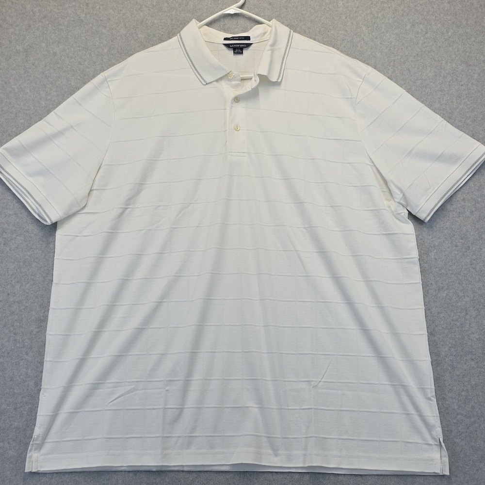 Lands’ End NWT White Polo Shirt